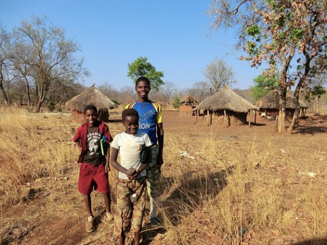 Rural village in Zambia