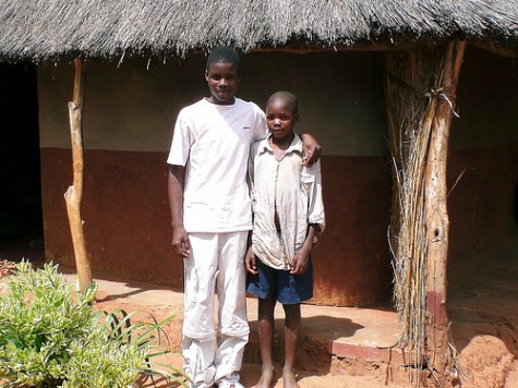 Orphan Sponsorship: Peter with brother Mishek