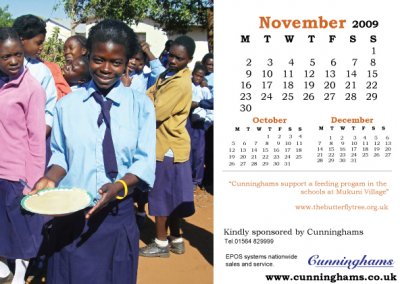 Charity calendar November